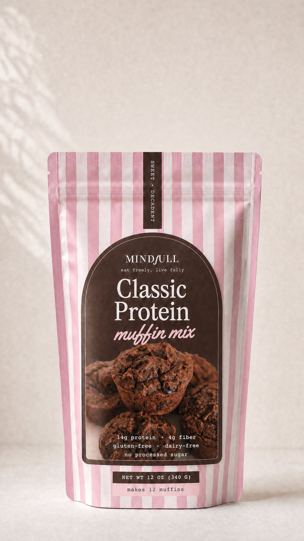 Protein Muffin Mix pouch with muffins