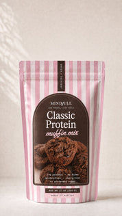 Protein Muffin Mix pouch with muffins